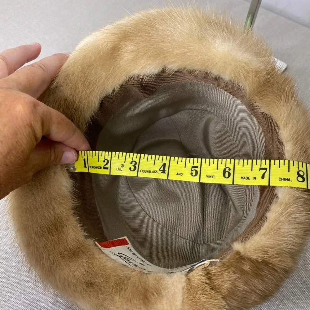 Vintage Gwen Pennington Hat‎ blonde mink - Picture 6 of 7